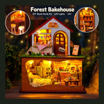 DIY Book Nook Kit – Forest Bakehouse | Cozy Wooden Bakery Diorama