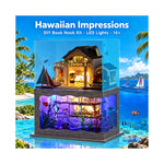 DIY Book Nook Kit – Hawaiian Impressions | Wooden Island Villa Model