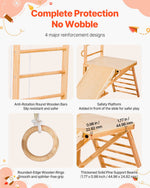 Wooden Indoor Playground with Monkey Bars