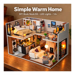 DIY Book Nook Kit – Simple Warm Home | Cozy Japanese Loft Room Kit