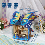 Colorful Butterfly Wooden Music Box Kit