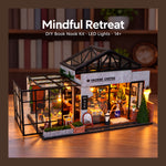 DIY Book Nook Kit – Mindful Retreat | LED Skylight Coffee House Kit