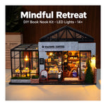 DIY Book Nook Kit – Mindful Retreat | LED Skylight Coffee House Kit
