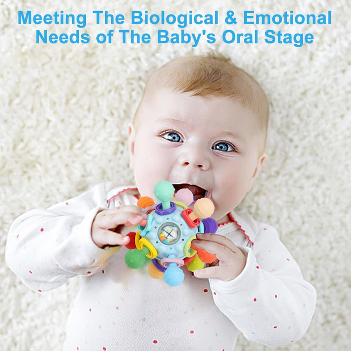 Colorful Sensory Rattle and Teething Toy