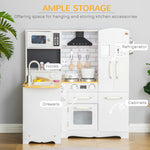 Large Corner Wooden Play Kitchen with Accessories