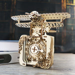 Wooden Airplane Music Box Construction Kit