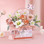 Flower Bouquet Building Block Display Kit
