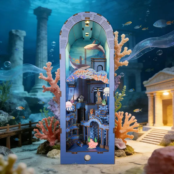 Underwater Miniature Book Nook with Lights Kit