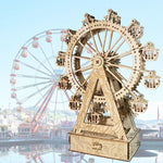 Wooden Ferris Wheel Construction Music Box