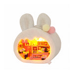 DIY Book Nook Kit – Bunny Dessert Shop | Tiny Wooden Patisserie Kit
