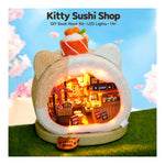 DIY Book Nook Kit – Kitty Sushi Shop | Fun Miniature Sushi Bar Build