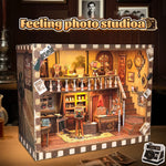 Photo Studio Miniature Book Nook Kit with Lights