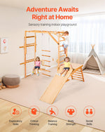 Wooden Indoor Playground with Monkey Bars