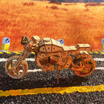 Wooden Motorcycle Construction Model Kit