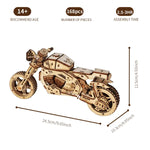 Wooden Motorcycle Display Model Construction Kit
