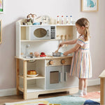 Wooden Play Kitchen with Oven and Sink
