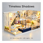 DIY Book Nook Kit – Timeless Shadows | Wooden Miniature Room with Light
