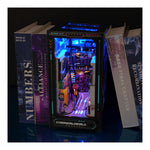 DIY Book Nook Kit – Near Future | Cyberpunk LED Bookshelf Diorama