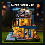 DIY Book Nook Kit – Sunlit Forest Villa | Large Premium Wooden Showpiece