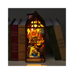 DIY Book Nook Kit – Carefree Days | Tall Glowing Wooden Room Kit