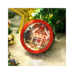 DIY Book Nook Kit – Christmas Garden House | Wooden Holiday Cottage