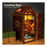 DIY Book Nook Kit – Carefree Days | Tall Glowing Wooden Room Kit