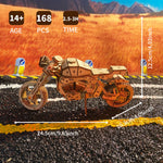 Wooden Motorcycle Construction Model Kit