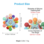 Colorful Sensory Rattle and Teething Toy