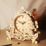 Decorative Wooden Desktop Clock Model Kit