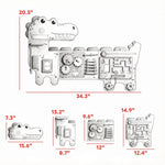 Green Dinosaur Wall-Mounted Activity Board