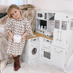 Large Corner Wooden Play Kitchen with Accessories